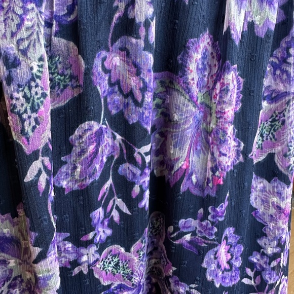 LOFT Smocked Long Sleeved Maxi Dress - Picture 6 of 6